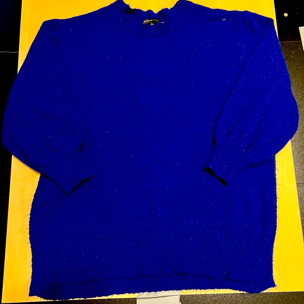 Adrienne V Blue Oversized Blue Sweater